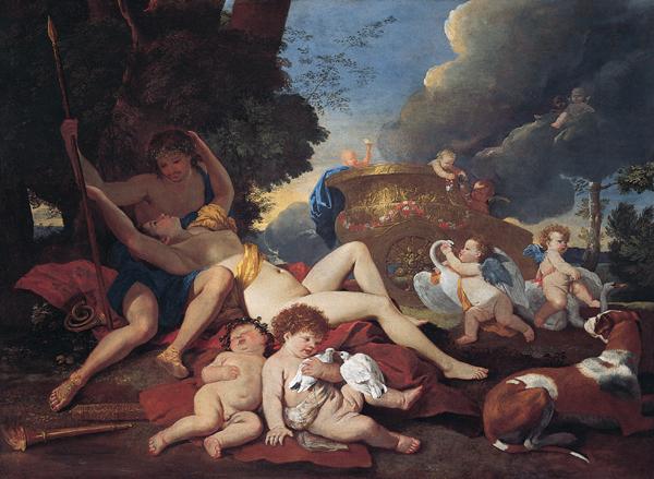 Nicolas Poussin Venus and Adonis Sweden oil painting art